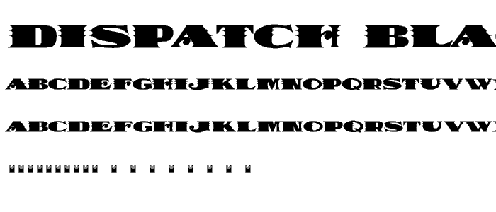 dispatch black font